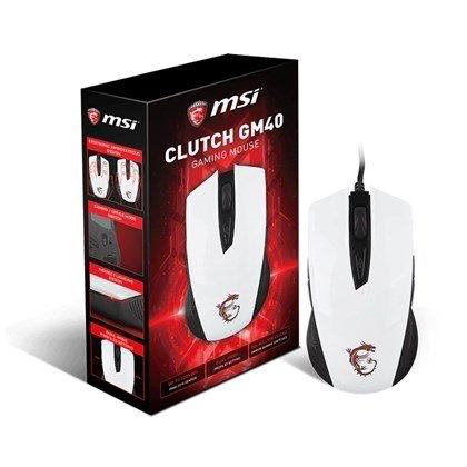 MSI CLUTCH GM40 WHITE GAMING MOUSE